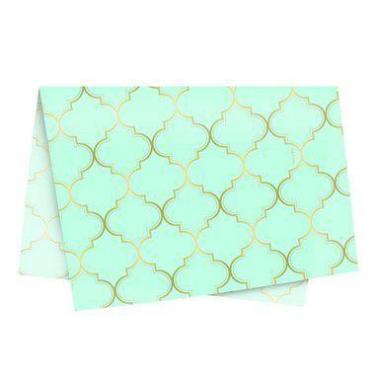 Imagem de Papel de Seda - 49x69cm - Núria Azul - 10 folhas - Rizzo Embalagens - 