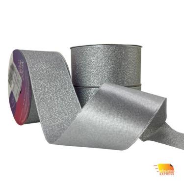 Imagem de Fita Cetim Lurex 38mm  Presente  Lembrancinha  Laços - Cinderela Fitas