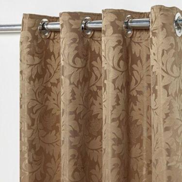 Imagem de cortina sala quarto jacquard avela 6,00x2,80 semi blackout - B.F CONFE