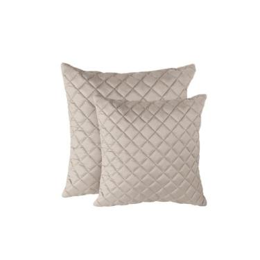 Imagem de Kit 2 Almofadas Tressê 50x50cm e 40x40cm Veludo Perfectly Pale - Nexta