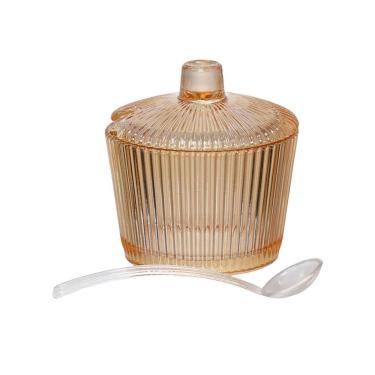 Imagem de Açucareiro Graffiato Âmbar em Vidro 200ml ACRO012AB - Hauskraft