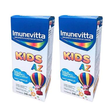 Imagem de Kit 2 Imunevitta Kids Vitaminas A-z 240ml Sabor Laranja