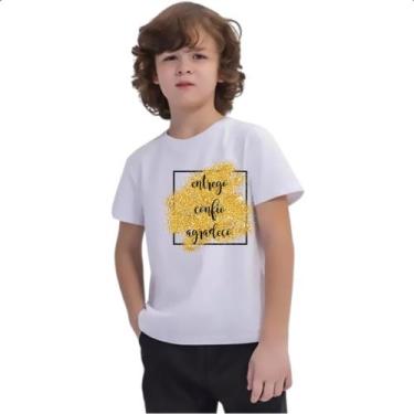 Imagem de Camiseta Infantil Ano novo entrego confio agradeco - Alearts, 8