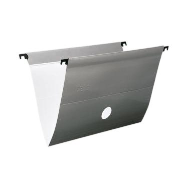 Imagem de Pasta Suspensa Delloplus 0099 Prata Com 6 Unidades