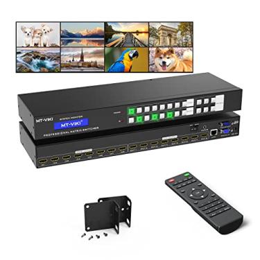 Imagem de MT-VIKI Interruptor Matricial Hdmi 4K 8X8 com Suporte para Web Gui com Controle Remoto Ir, 4K @ 30 Hz, Áudio Estéreo de 3,5 Mm, Switcher e Divisor de Montagem Em Rack, Edid, Rs232, Porta Lan