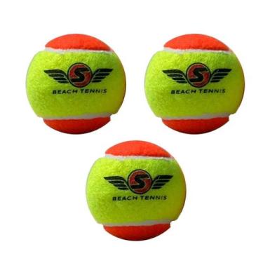 Imagem de Bola De Beach Tennis Sexy Brand Pack 3 Bolas ITF APPROVED, Amarelo, La