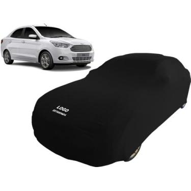 Imagem de Capa Automotiva Para Ford Ka Sedan Tecido Helanca Lycra - Mz, Preta
