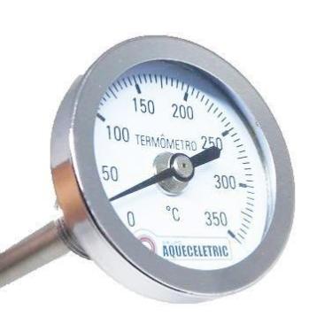 Imagem de 12pcs Termometro Analógico Inox Churrasqueira Forno 350 H20 - Armazém1