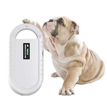 Imagem de Scanner de microchip para identificação de animais de estimação, leitor RFID portátil universal com tela de retroiluminação, dados históricos, para etiquetas FDXB de 134,2 K, suporta ISO 11784/11785,