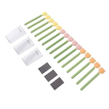 Imagem de 15 Clipes de Vedação de ímã de Tulipa-grampos de Frescor de Alimentos Multifuncionais Com Caixa de Armazenamento para Organização de Geladeira