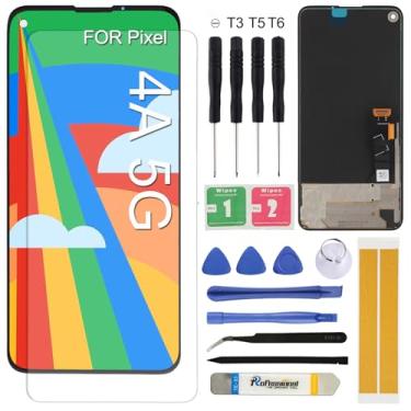Imagem de Substituição de tela LCD para Google Pixel 4A 5G 15.7 cm GD1YQ G025I G025E G025H G6QU3 Display LCD Touch Screen Digitalizador com ferramentas