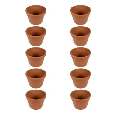 Imagem de NWBR, Kit com 10 Vasos de Cerâmica Mod. Violeta Baixa