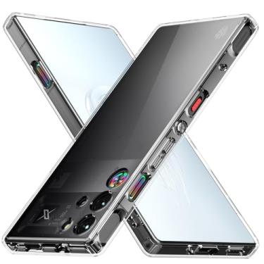 Imagem de Foluu Capa de ajuste fino para ZTE Nubia Red Magic 10 Pro/10 Pro+/10S Pro/10S Pro+, parte traseira rígida de policarbonato e TPU macio à prova de choque resistente a arranhões para Red Magic 10 Pro