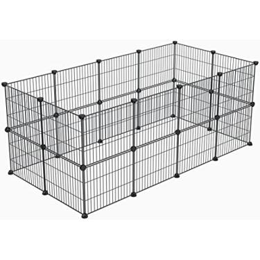 Imagem de LURIVA Cercadinho para animais pequenos, gaiolas para porquinhos-da-índia, cercadinho para animais de estimação, gaiola para coelhos, gaiola para animais pequenos, cercadinho para cães gatin