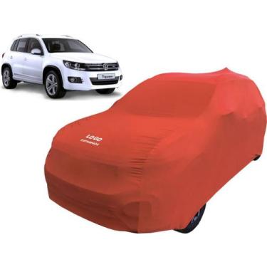Imagem de Capa Para Cobrir Carro Vw Tiguan Antiga Tecido Helanca - Mz, Vermelha