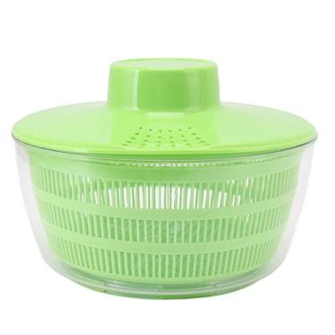 Imagem de Girador de Salada, Secador Elétrico de Vegetais e Frutas Escorredor Elétrico Secador de Legumes, Camada Dupla Multifuncional Automático Giratório de Alimentos Girador Doméstico