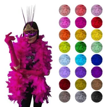 Imagem de Estola de Penas para Fantasias - 160cm - Extra Festas, Roxo