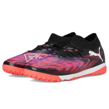 Imagem de PUMA Chuteiras de futebol masculinas Future 8 Match Turf Trainer, Puma Preto-puma branco-vermelho brilhante, 40