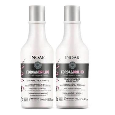 Imagem de Inoar Kit Força e Brilho Shampoo e Condicionador 500ml
