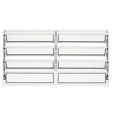 Imagem de Vitro basculante 80x120 2 secao aluminio branco - DL ESQUADRIAS LTDA, 