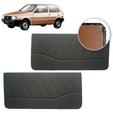 Imagem de Forro De Porta Dianteiro Uno 2 Portas Todos Courvin Preto