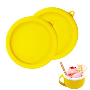 Imagem de Tampas de silicone para máquina de sorvete Dash My Mug, conjunto de 2, amarelo (amarelo)