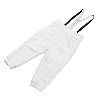 Imagem de Calças de Esgrima 350N Calças de Treinamento de Esgrima Cinta Dividida Tecido à Prova de Punção Elástico Costuras Finas Calças de Malha Esportiva (Tamanho 40)