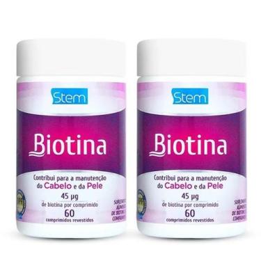 Imagem de kit 2 Biotina 60 comprimidos - Stem