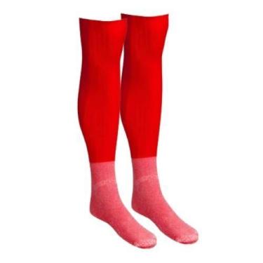 Imagem de Meião de Futebol Com pés em Algodão Conforto Adulto Durável - Bidú, Ve