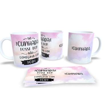 Imagem de Caneca da Melhor Cunhada e Cunhado do Mundo  Estilo Flork - Estampa Su