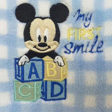 Imagem de Manta Microfibra Bordada Jolitex Mickey Mouse Licenciado