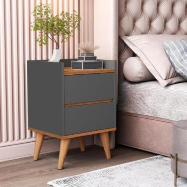 Imagem de Mesa de Cabeceira Decor Criado Estilo Retrô Verona - DULLAR Móveis, on