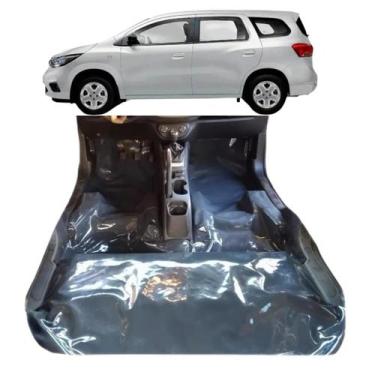 Imagem de Tapete assoalho chevrolet spin com porta mala grafite - MANOS TAPETES