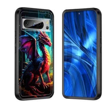 Imagem de JHYYTUJTYP Capa para Pixel 8 Pro, [testada em queda de grau militar] Capa protetora resistente e resistente à prova de choque para Google Pixel 8 Pro 6,7 polegadas 2023, dragão da floresta