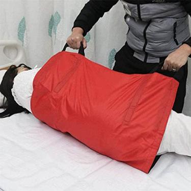 Imagem de EHVYBDX Correia de transferência de elevação de paciente, correias deslizantes de escada de elevação de pacientes, cinto de cadeira de rodas de evacuação de emergência, almofadas de transferência de