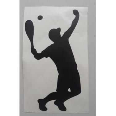 Imagem de Adesivo vinil beach tenis  - vd, Preto