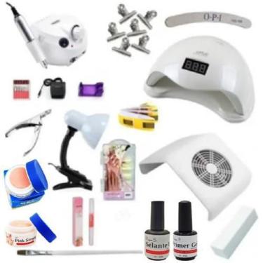 Imagem de Kit Unha Com Luminária E Aspirador - A.R Variedades Mt, Bivolt