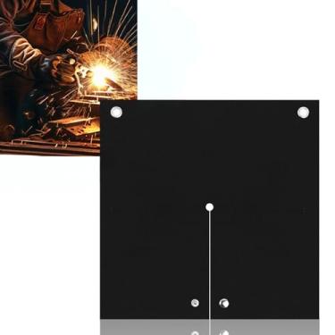 Imagem de Cobertor de soldagem fogo 30 x 30 cm resistência ao calor até 1800 ° cobertor portátil de fibra de vidro preto cobertor retardador de chamas almofada de soldagem isolamento de resistência ao calor de