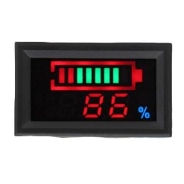 Imagem de LED Digital de Tensão e Eletricidade Medidores Duplos Testador Medidor de Exibição de Energia Bateria, Monitoramento Capacidade Bateria, Tensão, (Bateria de lítio 48 V)