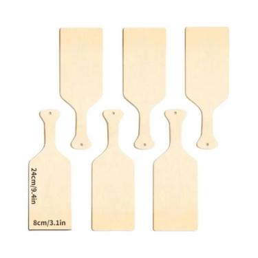 Imagem de Mini Tábua De Cortar De Madeira Com Alça Para Queijo, Bolo, Sobremesa,