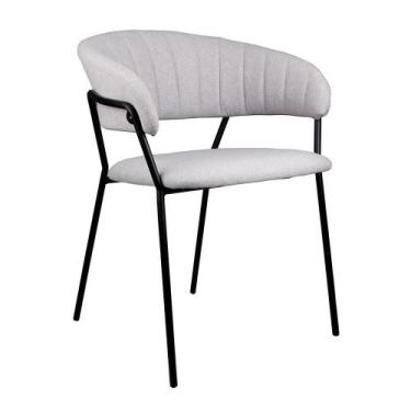 Imagem de Cadeira De Jantar Mara Rivatti - Tecido Cinza Alpino