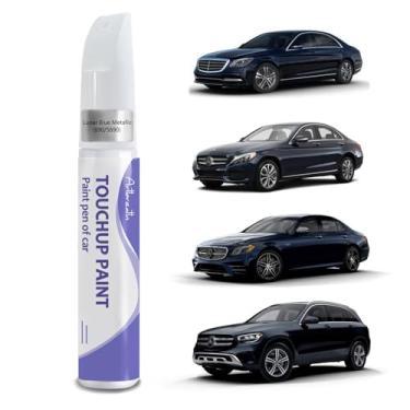 Imagem de Tinta de retoque para Mercedes Benz azul lunar (890/5890) - correspondência exata - lascas e cortes, caneta de tinta de retoque para reparo de arranhões acessórios de carro caneta de pintura para