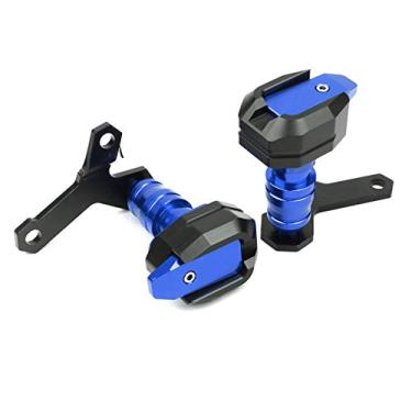Imagem de Acc-Creativity Motocicleta CNC Alumínio Motor Crash Guard Case Frame Sliders Protector Proteção contra quedas Compatível com Yamaha XJ6 XJ-6N XJ6N 2009-2015 (Azul)