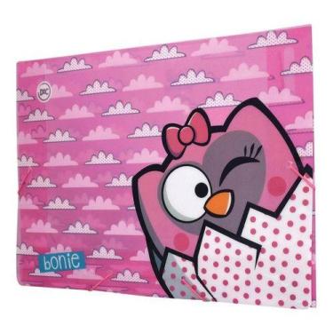 Imagem de Pasta Plástica Fofa Bonie Coruja - Napolestore, Rosa