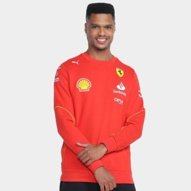 Imagem de Moletom Puma Scuderia Ferrari Masculino, Vermelho, P