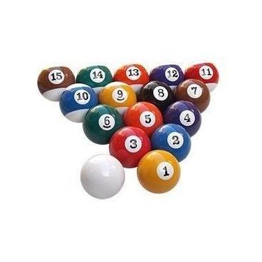 Imagem de Bola 54mm Com Faixa Numerada Sinuca Bilhar Snooker - Tacolandia