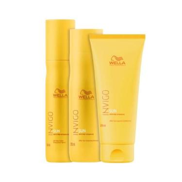 Imagem de Wella Sun Sh 250ml + Cond 200ml + Leave-in 150ml - Wella profissional