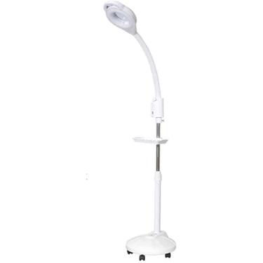 Imagem de Candeeiro De Pé Regulável Moderno, Stding Pescoço De Ganso Flexível, Candeeiro De Pé Com Lupa, Ajustável Em Altura