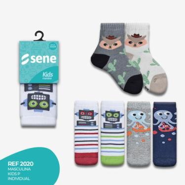 Imagem de Kit Meia Kids Revenda 6 Pares Algodão Tam. 21 À 24 - LariBabyPelucias,