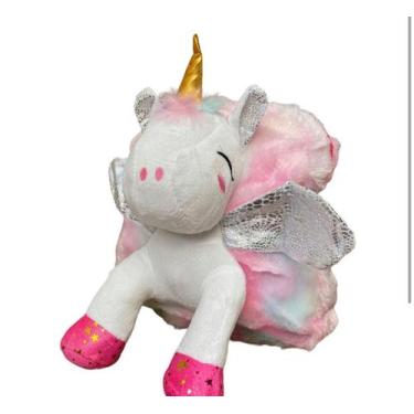 Imagem de Mochila de pelúcia unicórnio - Banca da val